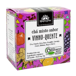 Kampo de Ervas Chá Misto Sabor Vinho Quente Orgânico Caixa 10 Sachês