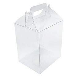 10 Caixa de Acetato PX-30 (8,5x8x13,3 cm) Caixa Maleta Embalagem de Plástico Transparente