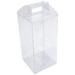 10 Caixa de Acetato PX-33 (10X10X21 cm) Caixa Maleta Embalagem de Plástico Transparente