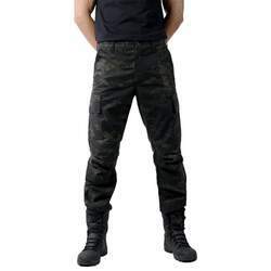 Calça Masculina Combat Camuflada Multicam Black Bélica - 6 Bolsos