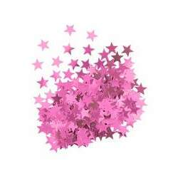 Confete Estrela Rosa - 15 gramas