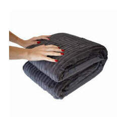 Cobertor Manta Microfibra Canelada Solteiro (Toque Aveludado)