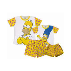 Kit Pijama Casal Verão Simpsons