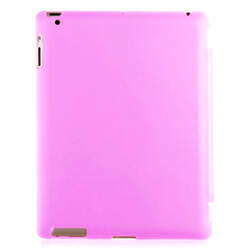 Capa para iPad 2, 3 e 4 traseira de Plástico Compatível com Smart Cover - Rosa