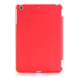 Capa para iPad Mini 1, 2 e 3 traseira de Plástico compatível com Smart Cover - Vermelha