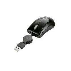 Mini Mouse Cabo Retrátil Preto USB MO205 - Multilaser