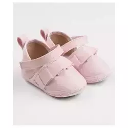 Alpargata para Bebê Menina com Velcro Rosa