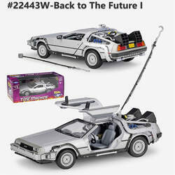 Carro DeLorean: De Volta Para o Futuro 1 (Back to the Future I) Escala 1/24 - Welly - MKP
