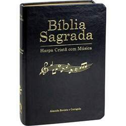 Bíblia Sagrada Harpa Cristã com Música ARC Capa Preta