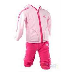 Agasalho Adidas Polar 3s Capuz rosa Bebê