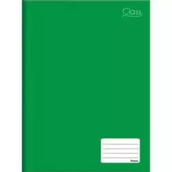 Caderno Brochura capa Lisa Verde - 96 Folhas Foroni