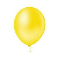 Balão 16 Liso Amarelo - 12 unidades