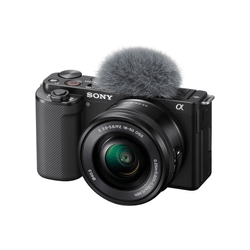 Câmera Sony ZV-E10 Mirrorless 4K com Lente 16-50mm (Preta)