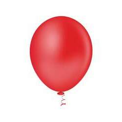 Balão 9 Liso Vermelho - 50 unidades