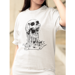 Camiseta Melted Skull - Branca