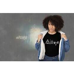 Camiseta Unissex Feminina Always: Bruxo Harry (Preta) Camisa Geek - CD