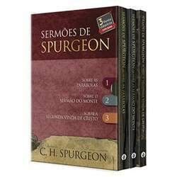 Box Sermões de Spurgeon 3 Livros Capa Dura