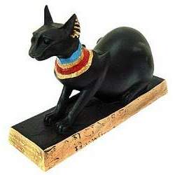 Escultura Gato Egípcio Bastet Lying