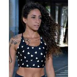 TOP CROPPED FITNESS COM BOJO ROMANTIC COLLECTION