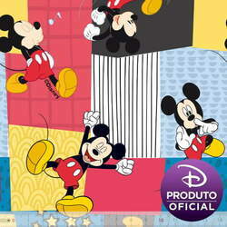 Tecido Tricoline Coleção Disney - Mickey Mouse - 100% Algodão - Largura 1,50m