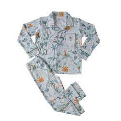 Pijama Infantil Clássico Tropical - calça e camisa manga longa