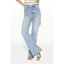 Calça Jeans Feminina Wide Leg Fit Alongado - DZ20475