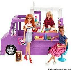 Barbie Veiculo Playset Food Truck Fresh 30 Acessórios