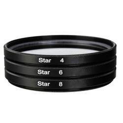 Kit filtro Estrela 55mm Star Filter 4 6 8 pontas lente 55mm