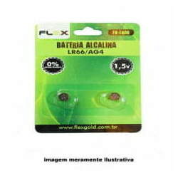 BATERIA ALCALINA FLEX CARTELA-COM 2 LR66/AG4