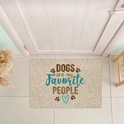 Tapete Decorativo para Porta Dogs Are My Favorite People - 40x60cm