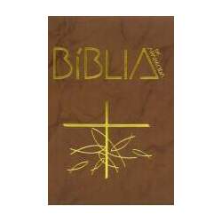 Bíblia de Aparecida - Média zíper flexível marrom