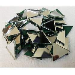 Espelho Triangulo de Vidro no tamanho 20x23mm - 100 Peças Soltas - Artesanatos - Mandalas - Mosaicos - Veja a Descrição antes de Comprar