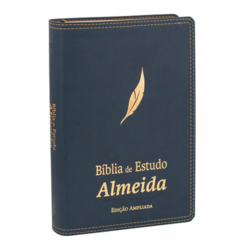 Bíblia de Estudo Almeida Edição Ampliada - Azul Escuro